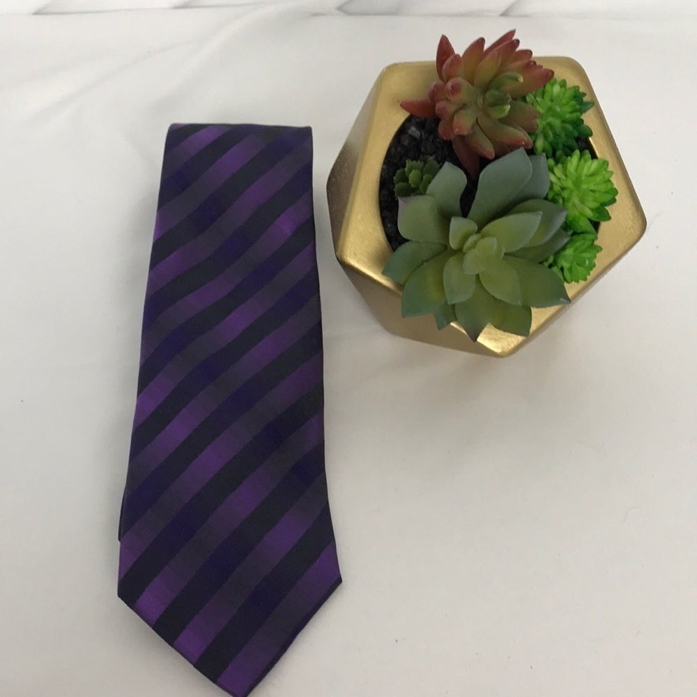 Alfani Purple Silk Tie